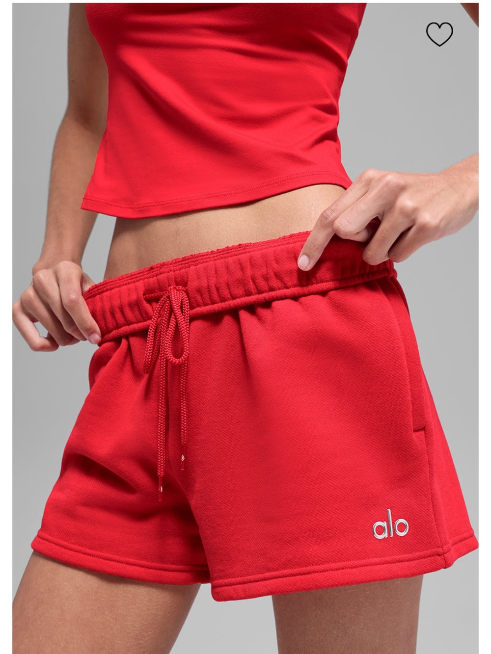 ALO Yoga Red Women's Athletic Shorts